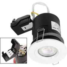 White Fire Rated Downlight Adjustable GU10  - VUEP547