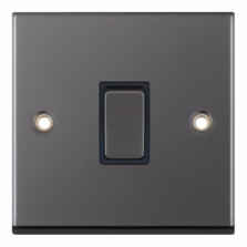 Black Nickel 20A DP Isolator Switch - Without Neon