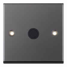 Black Nickel 20A Flex Outlet Connection Plate - 1 Gang Single