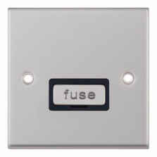 Satin Chrome 13A Fused Spur Connection Unit - Unswitched