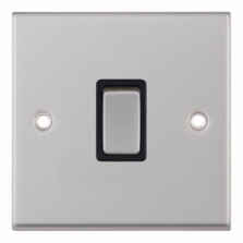 Satin Chrome 20A DP Isolator Switch - Without Neon