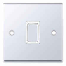 Polished Chrome 20A DP Isolator Switch  - Without Neon