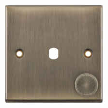 Antique Brass **EMPTY** LED Dimmer Switch Plate - 1 Gang EMPTY