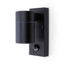 Black Coral GU10 IP44 Wall Downlighter With PIR Sensor - Coral Black