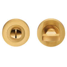 Satin Brass Bathroom Thumb Turn & Release EUL - Fitting