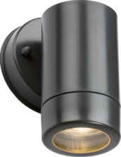 Anthracite GU10 IP54 Polycarbonate Single Wall Light - Anthracite 