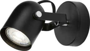 Matt Black Single GU10 IP20 Adjustable Spotlight  - Single Matt Black