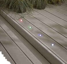 Stainless Steel Smart Compatible 10 x RGB Colour Changing LED 12V Decking Lights Kit - RGBW 200 Lumens