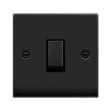Matt Black 20A DP Isolator Switch - Without Neon