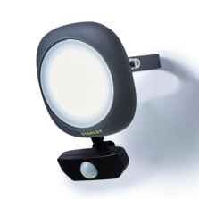Black Die-cast IP54 LED Floodlight with PIR Sensor - 10W LED