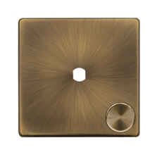Screwless Antique Brass LED Dimmer Switches - Build Your Own - 1 Gang Empty Plate