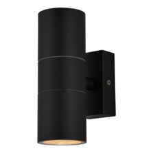 Black IP44 LED Up & Down Outdoor Wall Light - BLK