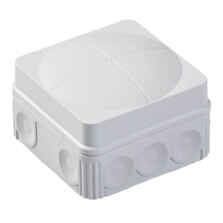 Wiska Combi Outdoor Electrical Junction Box - IP66 - Light Grey