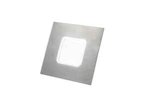 Luce Square Stainless Steel Triotone LED Plinth Light - Single Head