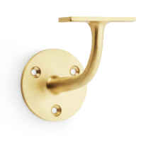 Satin Brass Handrail Bracket - Fitting