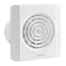 White Silent Extractor Fan With Timer 4" IP45 Zone 1 - 100mm