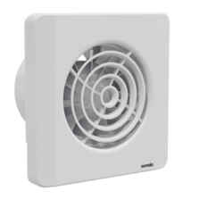 4" White Quiet Extractor Fan IP45 Zone 1 - 100mm With Timer