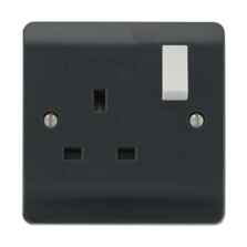 Part M 13A Switched Socket Outlet - Single Socket 1 Gang Switched