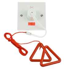 45A DP Pull Switch with Neon - Part M Compliant - 45A DP Pull-Cord Switch with Red Cord & Bangle