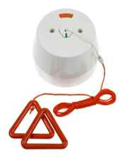 Part M 50A DP Pull Switch with Neon - Round  - 50A DP Pull-Cord Switch with Red Cord & Bangle