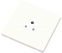 Screwless White Single Round Pin Socket - 2A