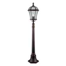 Capri Outdoor Post Light - IP43 Garden Light 1568 - Rustic Brown Cast Aluminium