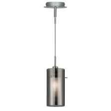 Duo 2 - Pendant Ceiling Light - 2301SM - Chrome/Smoked and Frosted Glass