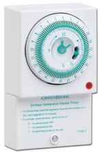 Immersion Heater Timer -24 Hr Mechanical Timeclock - White