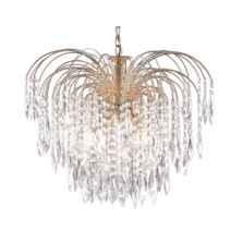 Waterfall Crystal Ceiling Light - 5 Light 5175-5 - Gold Plated