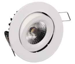 White LED Fire-Rated Tilt Downlight 8w
