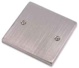 Stainless Steel Blank Plate - 1 Gang Single