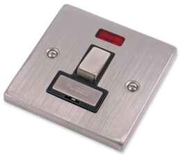 Stainless Steel Fused Spur Black Insert - Switched With Neon