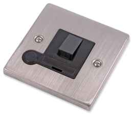 Stainless Steel Fused Spur - Black Insert - Switched 