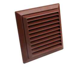 4" Inch Fixed Fan Vent Grille 100mm - Brown 