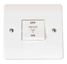 Mode 3 Pole 10A Fan Isolator Switch - Fused or Unfused - Unfused 
