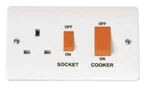 Mode 45A DP Cooker Control Unit - White 