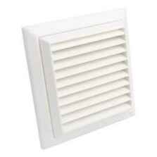 6" Inch Fixed Fan Vent Grille 150mm - White 