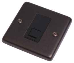 Graphite RJ45 Data Network Outlet -  Single - With Black Interior