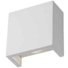White Gypsum Square Up/Down Wall Light - Wall Light