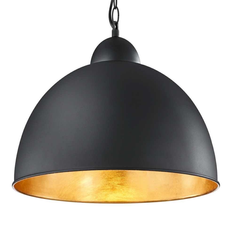 Mm Black With Gold Modern Pendant Light Fitting