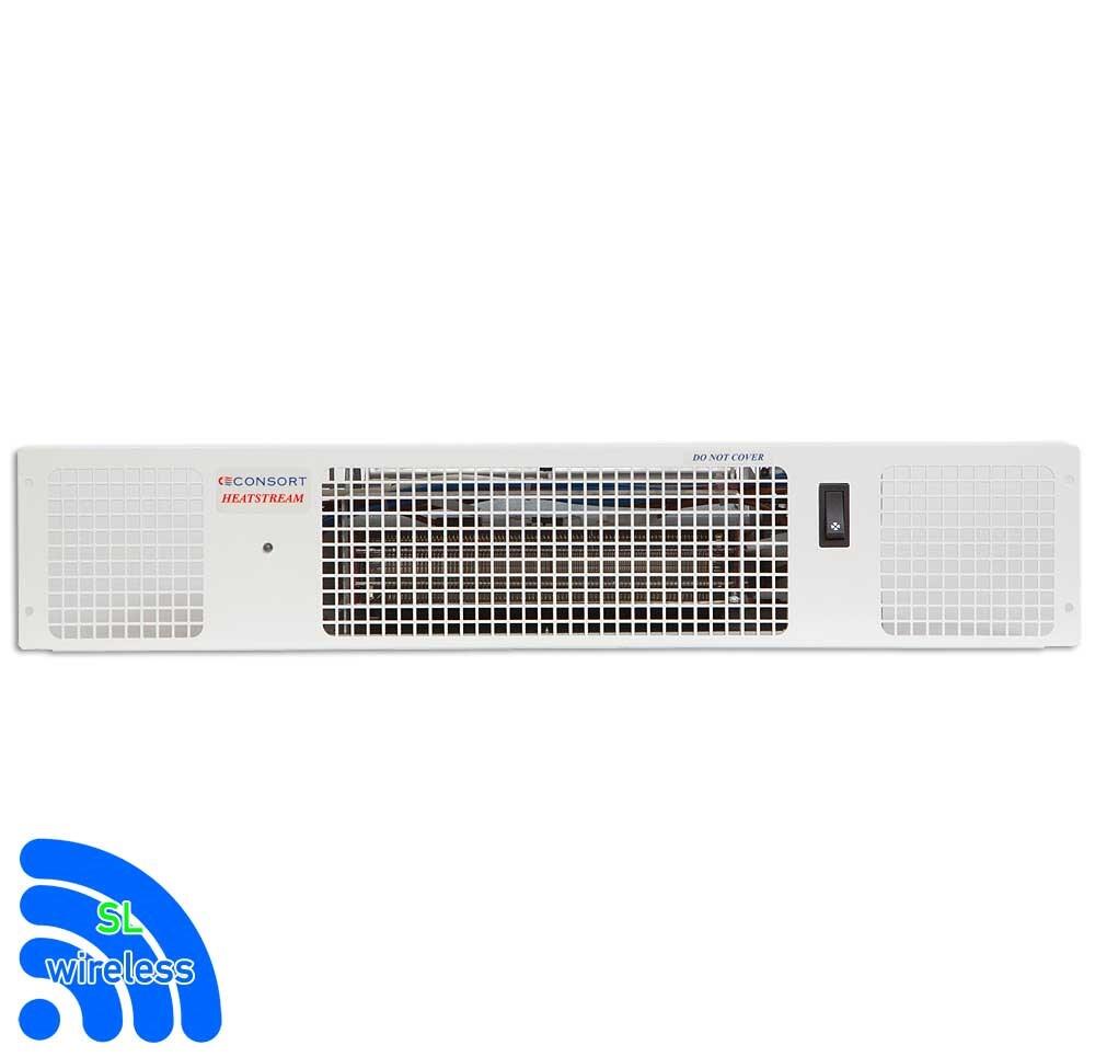 Consort White Wireless Remote Control Electric Plinth Heater