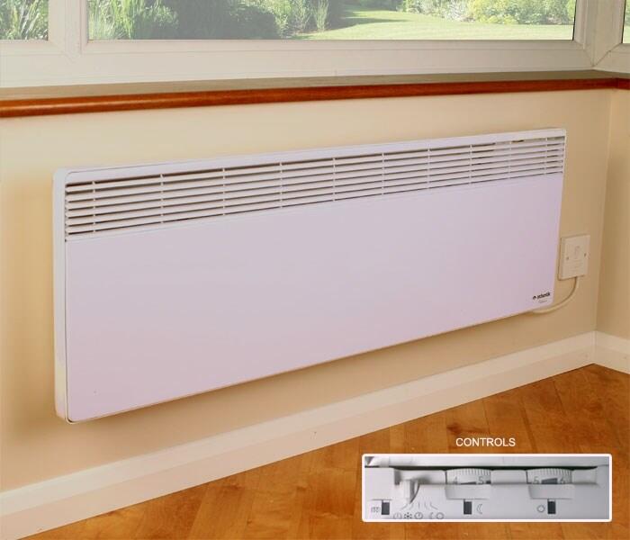 Conservatory Heater - Atlantic F18 Low Wall - 0.75kW - White