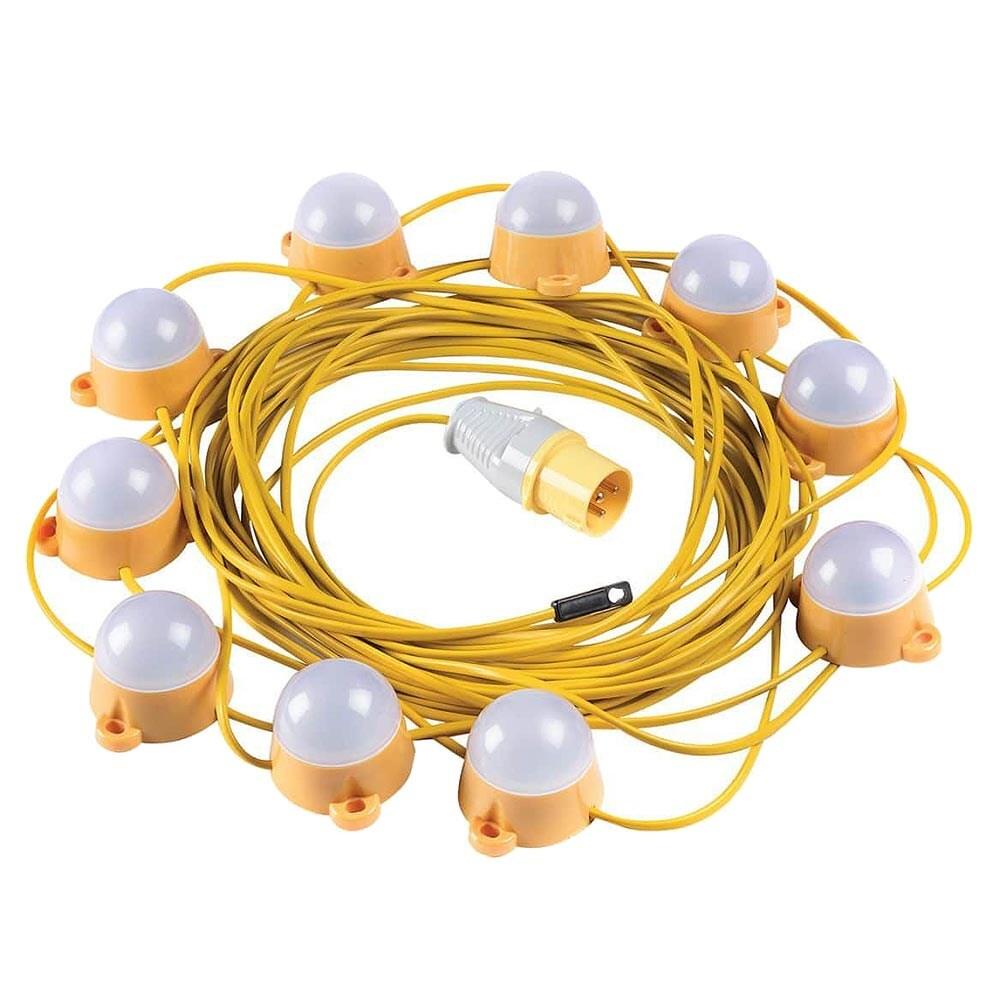 110v LED 10 Festoon Site String Lights 110V Kit