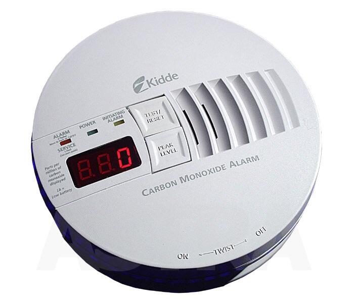 Carbon Monoxide Alarm Digital Hard Wired Co Alarm White 8572