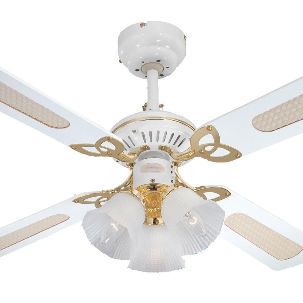 Westinghouse Princess Trio Ceiling Fan Light-White - 42" White and