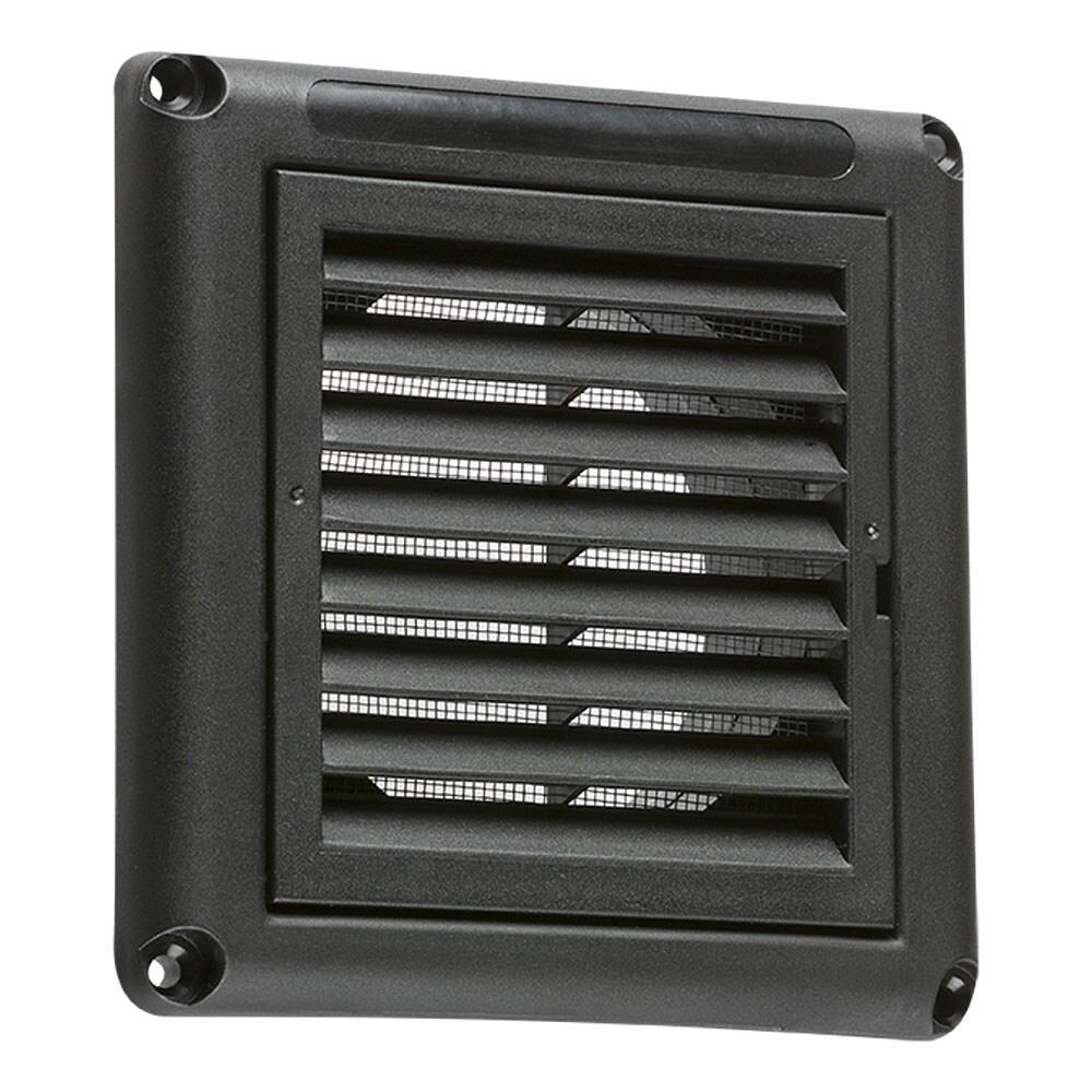 Black Fixed Extractor Fan Grill - 4" 100mm