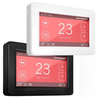 Dual Control Touchscreen Thermostat - Ice White