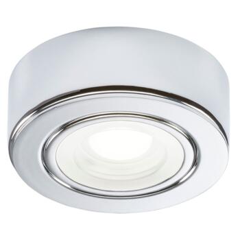 240v 2w LED Chrome Kitchen Undercabinet Light - Warm White 3000K 
