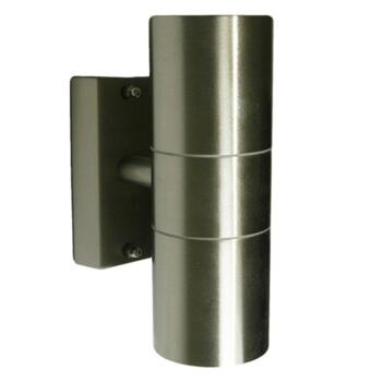 Stainless Steel Up / Down Light GU10 IP44 - Fitting only