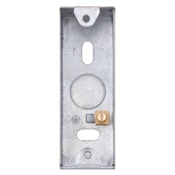 Slimline Antique Brass Architrave Light Switch  - Single Backbox